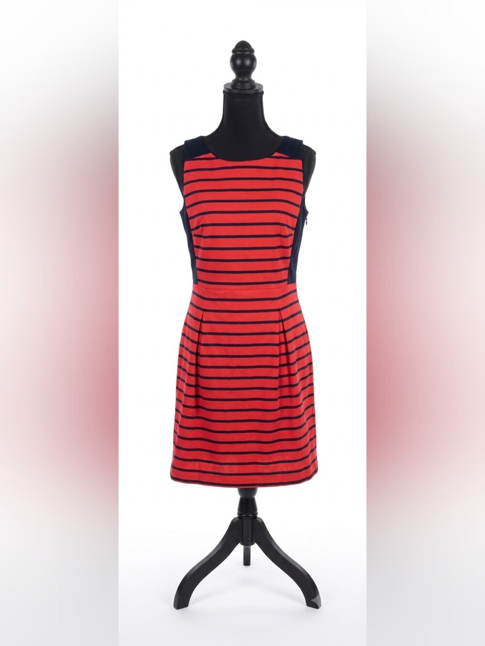 Tommy Hilfiger Red and Navy Striped Dress